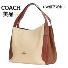 COACH コーチ ハドリーホーボーカラーブロックレ ザーバッグ A4収納可のサムネイル