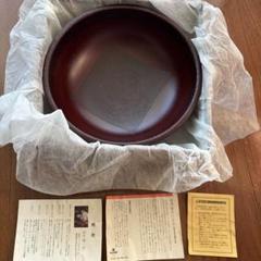 【美品】鈴木誠一郎作 会津塗　板膳中5枚組 紅布着 美品】鈴木誠一郎作 会津塗 板膳中5枚組 紅布着