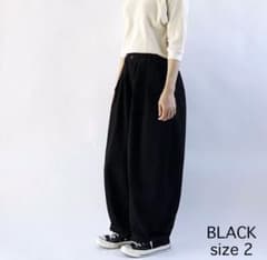 HARVESTYサーカスパンツ　blackのサムネイル