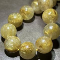 ☆高級品！タイガー タイチン　ルチル ブレス　福徳弁天秘宝①！12㎜ ☆高級品！タイガー タイチン ルチル ブレス 福徳弁天秘宝①！12