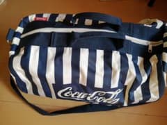 ビンテージ品 希少品 Coca-Cola ストライプ ボストンバッグ - メルカリ