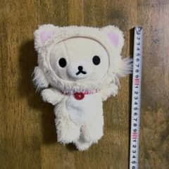 미사용 리락쿠마 모아 봉제인형 더 한가로이 고양이 코리락쿠마 흰 고양이