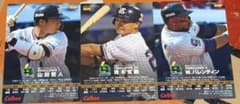東京ヤクルトスワローズ カルビー プロ野球カード 3枚セットのサムネイル