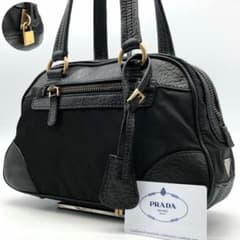 ✨極希少✨プラダ ハンドバッグ 三角ロゴ ゴールド金具 南京錠