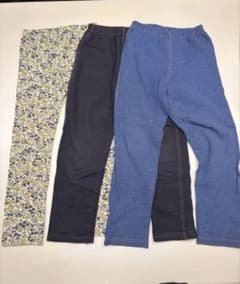 UNIQLO レギンス3点セット 120cm 10分丈のサムネイル