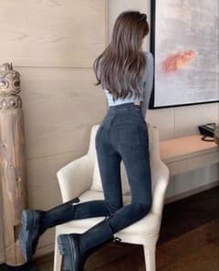 SHEIN ウィメンズ ハイウエスト フィットデニムパンツのサムネイル