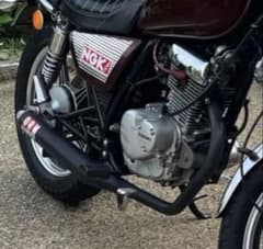 GN125 ORM バイク用 マフラー 黒 GN125 ORM バイク用 マフラー 黒 - メルカリ