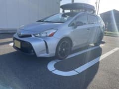 トヨタ プリウスα シルバー 後期 プチカスタム車両 車検ロング - メルカリ
