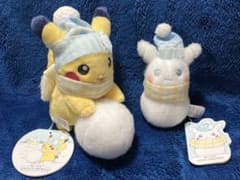 ポケモン ピカチュウ ゆきあそび ゆきだるま ぬいぐるみ - メルカリ
