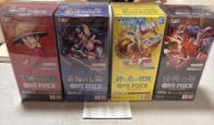 ワンピースカードゲーム　ボックス　BOX 4種セット　テープカットのサムネイル