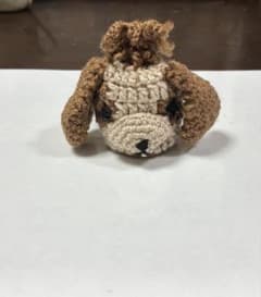 ハンドメイド 手編み キャバリアモチーフ 巾着 1点のサムネイル