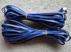 ELECOM LANケーブル 2本セット フラットタイプ　10m×2本のサムネイル
