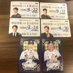 ヤクルトスワローズ 定期券風カード トランプ風カードのサムネイル