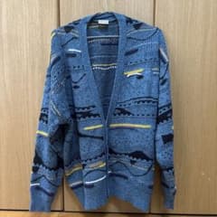 【古着】Angelo Litricoブルーカーディガン メンズのサムネイル