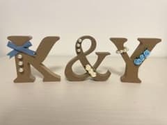 ウエディング イニシャル オブジェ 結婚式のサムネイル