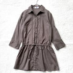 Excellent condition J.PRESS 100% cotton long-sleeved shirt/tunic, striped, size 9.