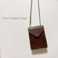 croco square bag / fluggeのサムネイル