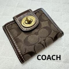 Coach モノグラム 二つ折り財布 - メルカリ