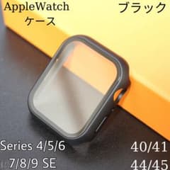Apple Watch ケース カバー ブラック 保護フィルム一体型のサムネイル