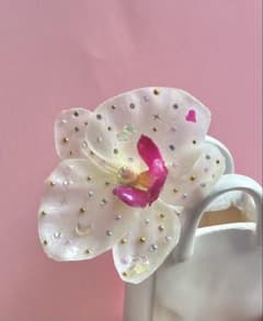 ★キラキラデコフェイクフラワー　造花　胡蝶蘭のサムネイル