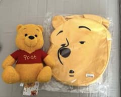 未使用品 くまのプーさん ぬいぐるみ フェイス型バッグ セット