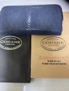 GODANE ゴダン　スティングレイ　長財布　革　ブルーのサムネイル
