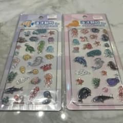 pukupuku candy seal 海洋動物　2枚セットのサムネイル