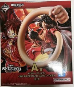 ワンピース　一番くじ　A賞 ルフィ　フィギュア　未開封 カード　セット 一番くじ ワンピースカードゲーム A賞 ルフィ フィギュア③ - メルカリ