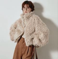 新作✴︎エシカ✴︎ESICA 同型 ミックスシープファースタンドブルゾン