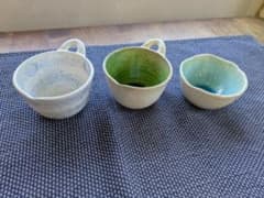 納豆小鉢　陶器　3個セットのサムネイル