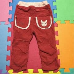 美品☆サイズ80・クーラクールの赤いクシュクシュパンツのサムネイル
