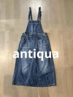 【antiqua】patterntorsoデニムサロペットスカート即購入OKのサムネイル