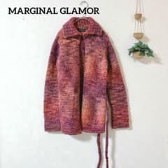 MARGINAL GLAMOR 긴 소매 가디건 멀티 컬러 따뜻한