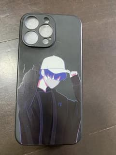 iPhone 14 Pro Max ケース アニメ風デザイン ブラックのサムネイル