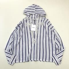 MAHAL コットン パッチワークシャツ ハウスオブロータス取扱 マハル MAHAL マハル 未使用 ストライプ コットンシャツ ハウスオブロータス