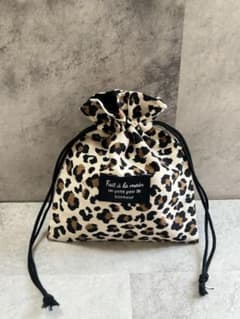 売切‼️ 巾着袋　ハンドメイド　レオパのサムネイル