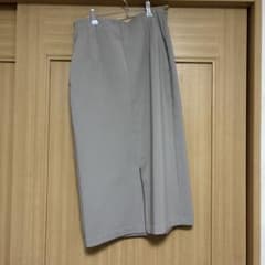 ロングタイトスカート グレージュ スリット入りのサムネイル