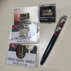 UNISON SQUARE GARDEN ピンバッジ 4個 ボールペン - メルカリ