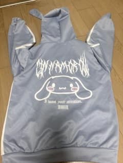 シナモロール ハーフジップ パーカー ジャージ 耳付き M~Lサイズのサムネイル