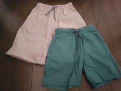 着用少　GLOBAL WORK ハーフパンツ 2枚セット 120cmのサムネイル