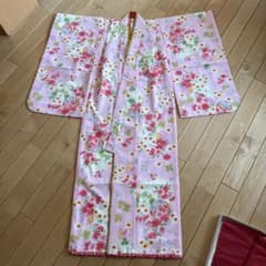 七五三 着物 ピンク 花柄 華やか　７歳用のサムネイル