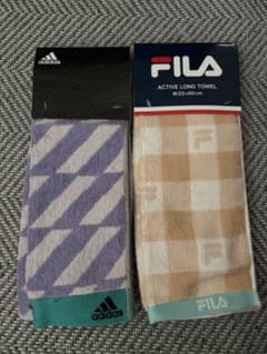 오늘 한정 가격 adidas FILA 스포츠 타월 2장 세트