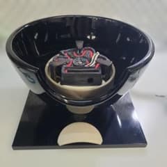 野々田電熱器紅鉢型 敷板付き410W ヒ-タ－ 囲炉裏 お茶道具 美品 