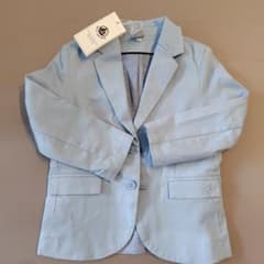 プチバトー 水色 ボタン付きジャケット 4ans 104cm 新品未使用