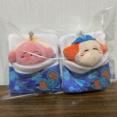 별의 커비 오히루네 이불 봉제인형 마스코트 2종 세트