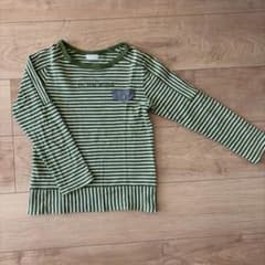 キッズ 長袖カットソー ボーダー 120cmのサムネイル