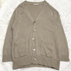 GALERIE VIE ファインウール Vネック カーディガン ベージュ
