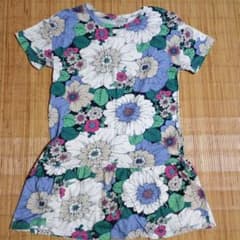 GAP KIDS フラワープリント 半袖ワンピース 130cmのサムネイル