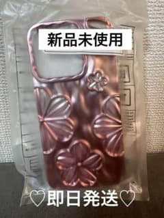 [신품] iPhone 15pro 케이스 어른 귀여운 메탈릭 핑크