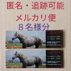 追跡可能な匿名配送☆　大阪　ワールド牧場割引券　８名様分のサムネイル